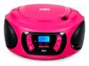 BIGBEN CD62RSUSBBT - портативный CD/MP3-плеер, USB с FM-радио и Bluetooth, розовый, BigBen