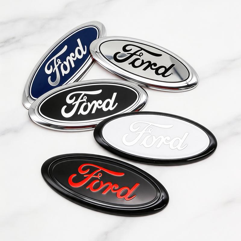1Pc 17.5cm ABS Replacement Emblem Badge For Ford Edge Ranger Front Hood Trunk Fusion Focus Escape Fiesta Transit Auto Accessory