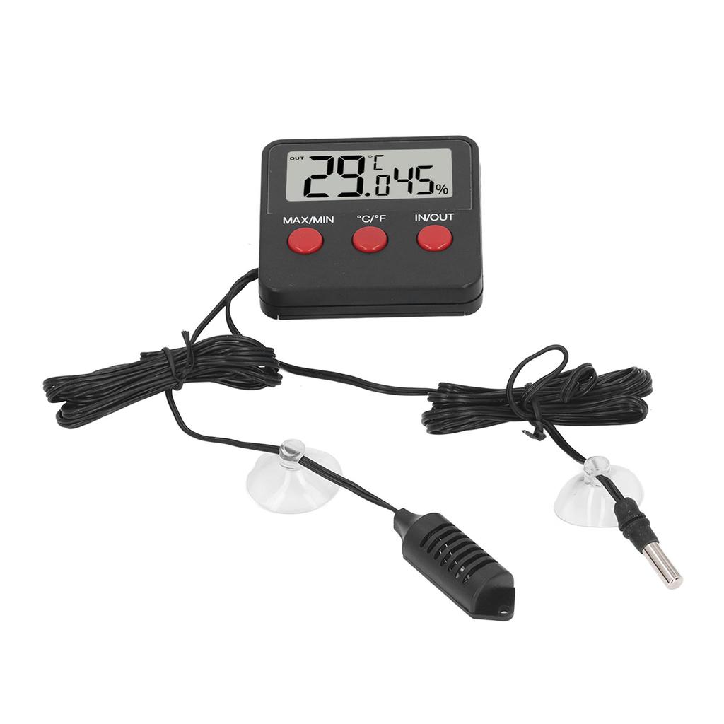 Мини-измеритель температуры и влажности с 2 зондами, цифровой гигрометр, монитор температуры для