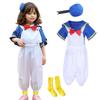 Angenster Halloween Donald Duck Costume for Kids, Sailor Uniform, Navy Style, 5-Piece Set (Jacket, Suspenders, Bowknot, Hair Accessories, and Socks),