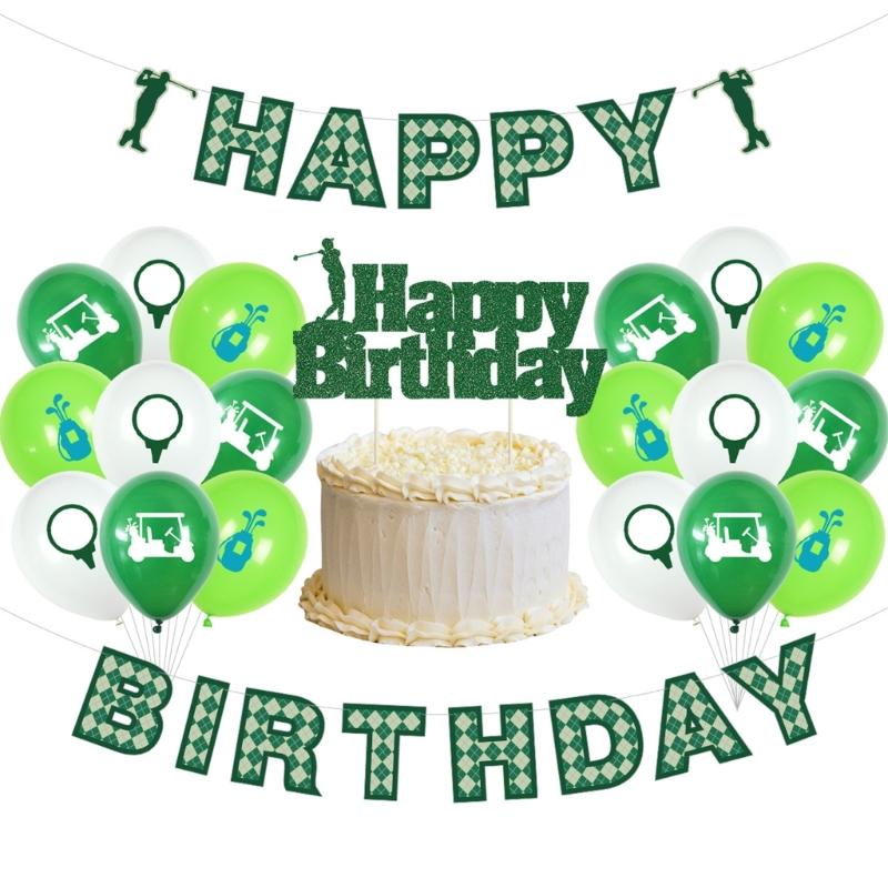 Golf Theme Birthday Party Supplies Safe Nontoxic Recyclable Decors Set For Sports Enthusiasts Family Gatherings