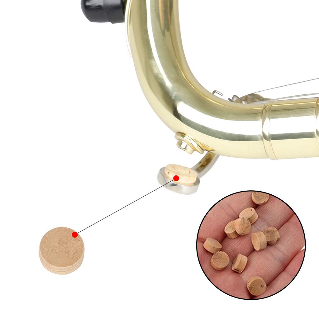 Прокладка из пробки для тромбона, Пробка водяного клапана тромбона, Пробка клапана для слива слюны, Пробка для трубы и тромбона, Ремонтные прокладки из пробки для музыкальных инструментов