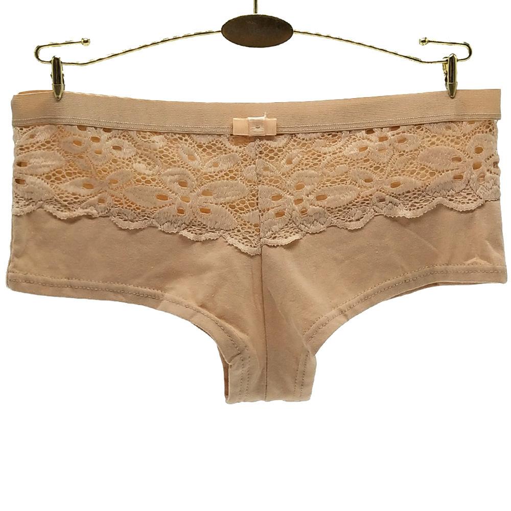 Хлопковое нижнее белье для женщин и девочек, шорты-боксеры, женские трусики, сексуальные кружевные шорты для мальчиков, трусики, 6 шт./лот