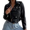 New Autumn Leather Style Motorcycle Girl Slim Fit Jacket Coat