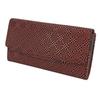 Inden Long Bundle Large Black Background X Red Small Checkered Custom Color [Indenya] Wallet, S, Capacity, Deerskin, Lacquer, Pattern, 2310-21-167,