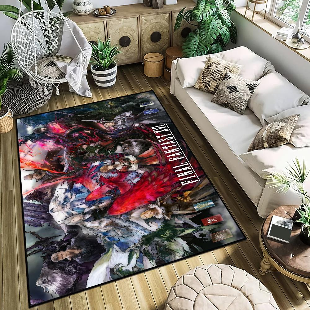 Игра F-Final Fantasy XVI Маленький ковер Прикроватный Кухня Ванна Гостиная Дом Дом Спальня Напольный коврик Придверный коврик Ковер Украшение