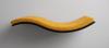 Wooden Cat Shelf Wave 95cm Right Mustard