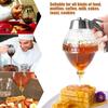 Convenient Honey Juice Dispenser Syrup Drip Filter Storage Jar One Click Drip Filtration Honey Jar Stand Squeeze Bottle Gadgets