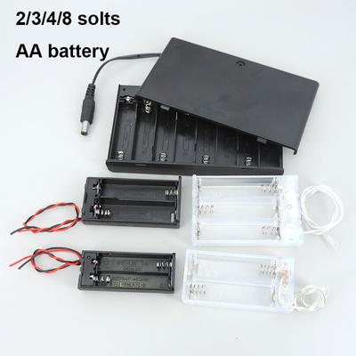 2, 3, 4 слота, порты, батарея AA, прозрачный черный, 2xAA, 3xAA, 4XAA, 8AA, чехол для хранения энергии, держатель, провода для инструментов для ремонта своими руками