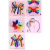 Cute Colorful Bowknot Hair Clip Lovely Ribbon Hair Clip Rainbow Hairpins Barrettes Girls HairPins 2000s Trend