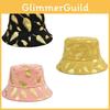 Трендовая панама рыбака с золотой фольгой в корейском стиле, широкополая, шляпа-ведро, защита от солнца