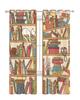 Cartoon Bookshelf Sleeping Cat Tulle Sheer Curtains for Living Room Decoration Window Curtain for Bedroom Voile Organza Drapes