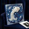 3D Faux Pearl Painting Kit DIY Kit, 12 Constellation Rhinestone Art Set for Beginners Adults Beginners, Handmade Wooden Frame Fake Wall Decoration
