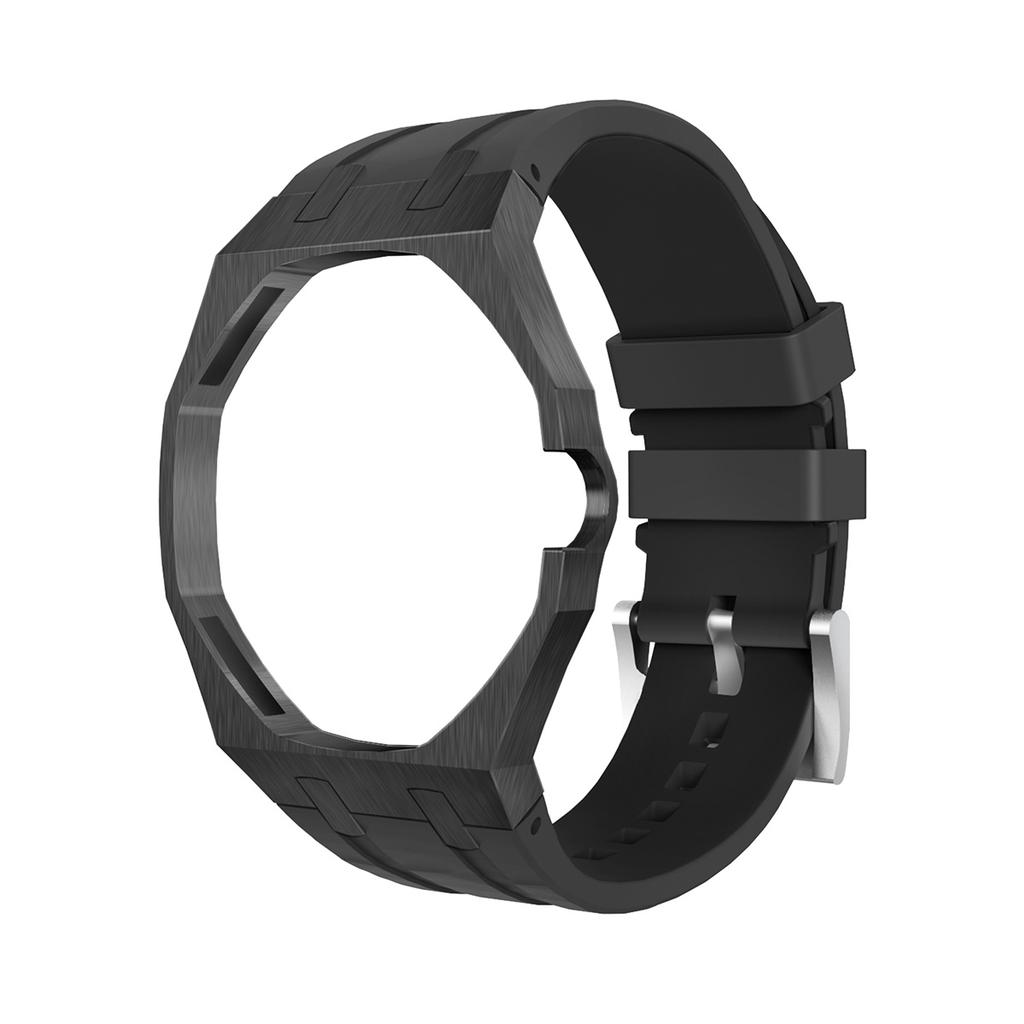 Интегрированный Люксовый Мод-комплект для Swatch X AP Royal POP Корпус из Алюминиевого Сплава+Силиконовый Ремешок Карманный Сменщик Наручные Аксессуары