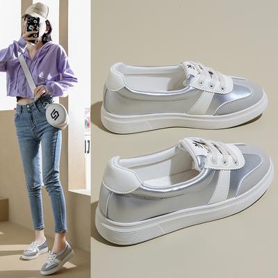 Осень новая ins корейская версия дышащие маленькие белые туфли студенческие на платформе универсальные женские туфли повседневные спортивные кеды Q66