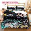 My Hero Academia Deku & Bakugo Duvet Cover & Pillowcases, MHA Fan Bedroom Bedding, Perfect Gift.chl