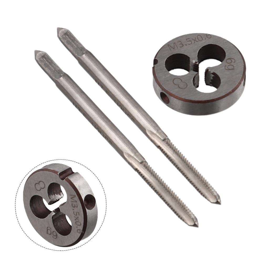 3X HSS M3.5 x 0.6 мм конический и пробковый метчик и плашка M3.5 x 0.6 мм метрическая резьба правая