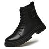 Модные мужские зимние плюшевые ботинки для пустыни, мужские повседневные удобные высокие ботинки, мужские мотоциклетные ботинки