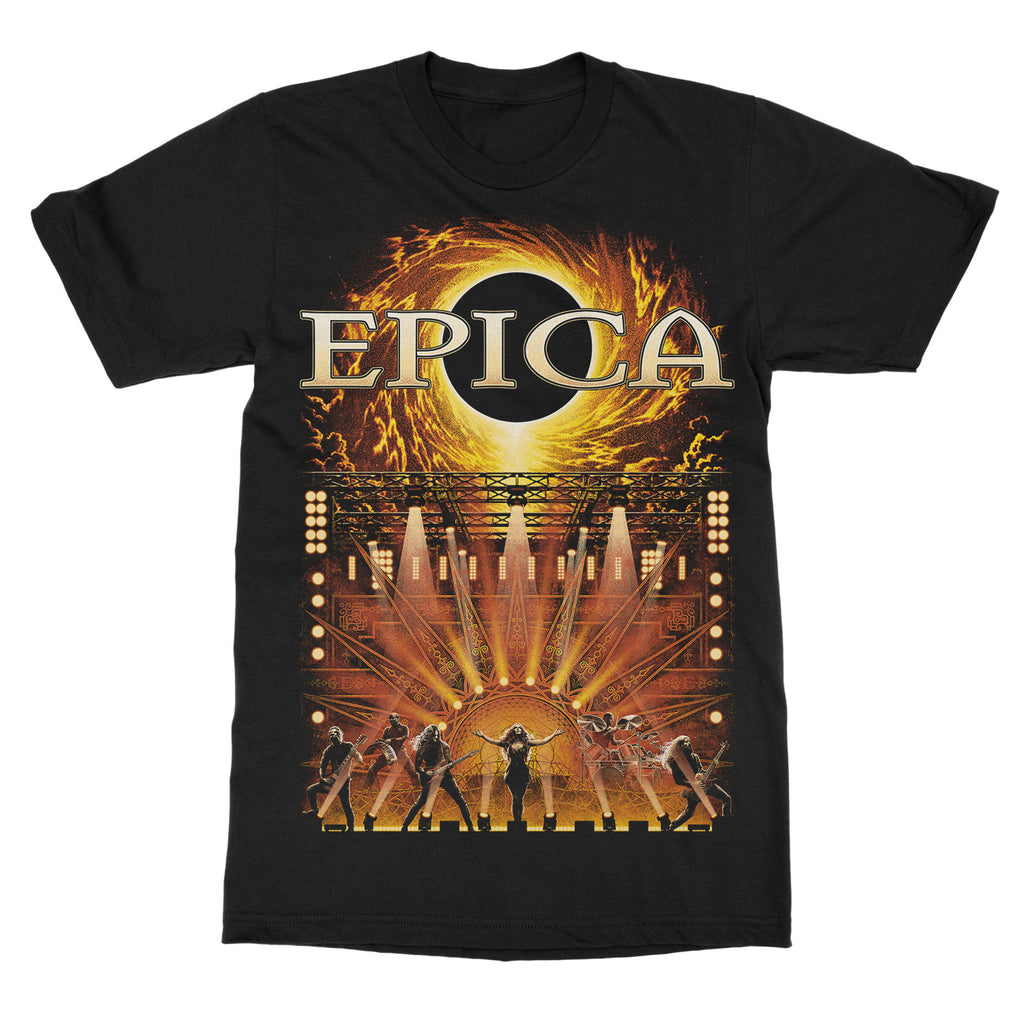 Футболка с принтом группы Epica THE QUANTUM ENIGMA Хлопковая графическая футболка Унисекс Женская Летняя уличная одежда Топ