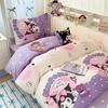 Pure cotton cute cartoon pure cotton three-piece set, student dormitory ins wind cotton bedding three-piece set