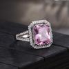 Sace Gems Classic Copper Alloy Pink Zircon Ring for Ladies Wedding Jewelry Promises Party Gifts