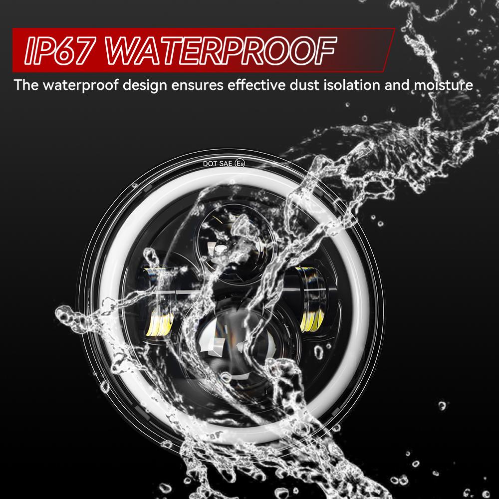 7" Inch H4 LED Motorcycle Headlight H4 Lamp for BMW R1200 R Nine T 2014-2016 Motorcycles Harley Softail Touring