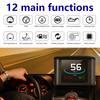 Smart HUD Display, 2.2 Inch Digital OBDII Speedometer Car Head Up Display with Displays Speed,