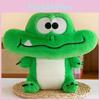 Плюшевая игрушка крокодил для детей, мягкая набивная кукла с набивкой из ПП хлопка, для подарка на день рождения