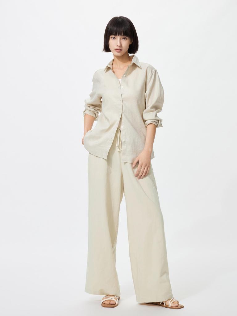 Uniqlo Легкие брюки из льняной смеси