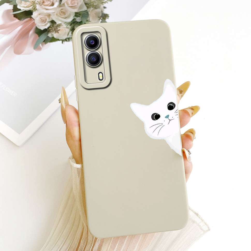 Чехол для vivo Y53s 5G V2111A с принтом популярных мультяшных животных, силиконовая задняя крышка для телефонов Vivo Y 53S 5G V2058 6.58" Capa