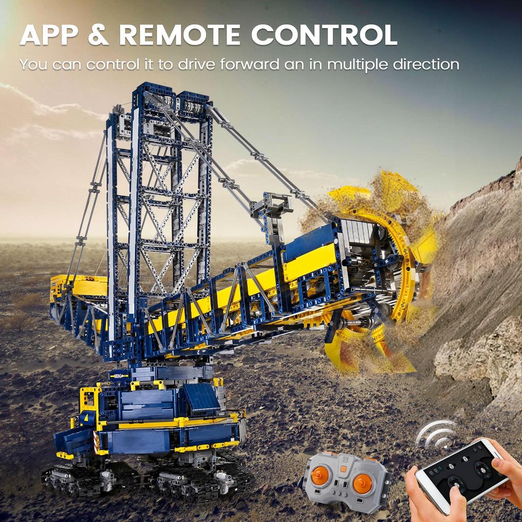 Mould King 17006 Техник Набор строительных блоков Роторный экскаватор