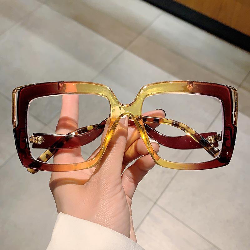 Винтажные Оверсайз Оптические Оправы для Очков с Защитой от Синего Света Женские Мужские Дизайнерские Тренд Оправы для Очков от Миопии