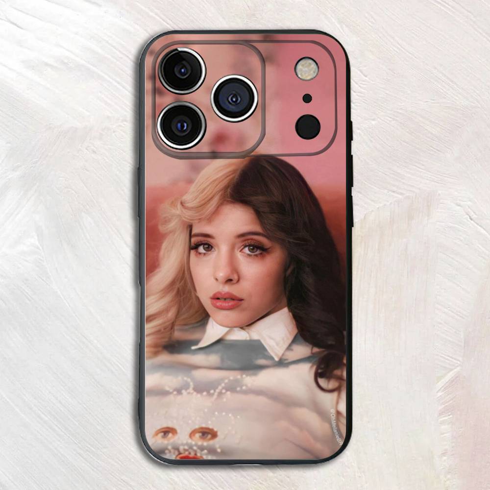 Черный матовый чехол для телефона M-Melanie M-Martinez для iPhone 17,16,15,14,13,12,13,12 Pro Max Plus mini XS X Силиконовый мягкий задний чехол