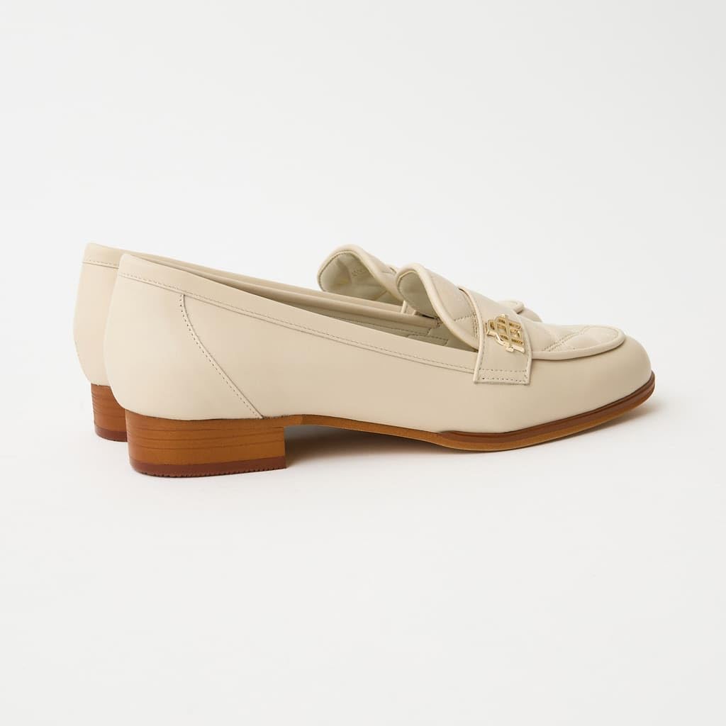 Туфли-лодочки на низком каблуке, модель 133025100013 [Diana], Япония, бежевый, 24,5 см,