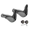 GORIX Bicycle Ergonomic Grips with Bar Shock Fixation with Cross Mountain and Gray X Black GX-849AD3-L1-G2 Ends, Absorbing, Fatigue-Reducing, Lock-On