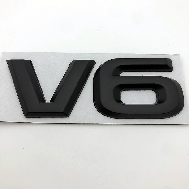 3D Металлический Логотип Буква V6 V8 Крыло Крыло Крыла Крышки Багажника Значок Наклейка Наклейки На Кузов Стайлинг Для Аксессуаров Toyota Highlander