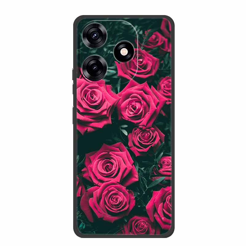 Чехол Для Infinix Hot 30 Чехол Hot30 Чехол для телефона Черный Силиконовый Мягкий Чехол для телефона Для Infinix Hot 30 30i NFC Задняя крышка Чехол Capas