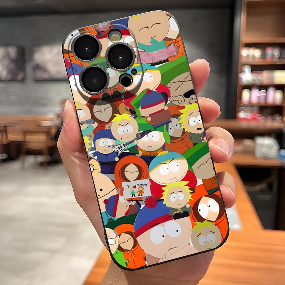 Милый мультяшный чехол для телефона South Park для IPhone 17 Pro Max 15 Pro 16 14 Plus 12 13 Mini 11 Pro Противоударный мягкий чехол