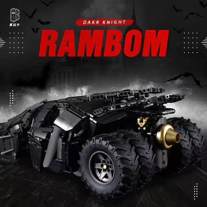 2830PCS Batmobile Tumbler BatPod Мотоцикл Строительные блоки Набор для взрослых 1:8 высокотехнологичных силовых кирпичиков Модель DIY Набор для мальчиков
