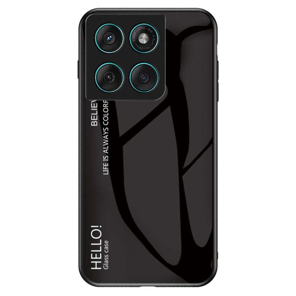 Чехол для Motorola Edge 60 Fusion 5G/Edge 60 5G Защита от царапин Закаленное стекло+ПК+ТПУ Чехол для телефона