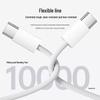 Совместим с зарядным устройством Apple 15/16: Плетеный кабель для передачи данных PD30W с двумя разъемами Type-C для быстрой зарядки