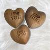 Little Pocket Hugss Wooden Heart Tokens Miss You Note Isolation Gift For Someone You Love Decoration