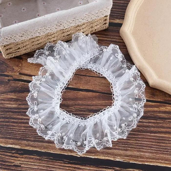 2 ярда/лот, ширина 6 см, бант ручной работы, вышивка, кружевные бусины, складки, кружево для штор, диван, кружевная отделка