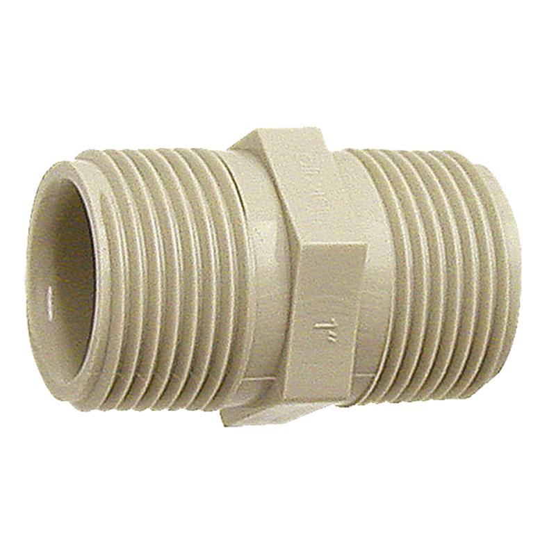 Double-sided reducing connector PP external thread 1/2" 10 for drip line