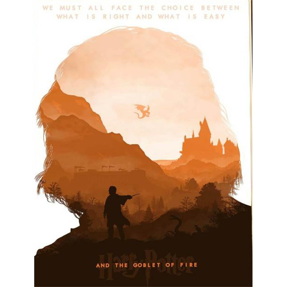 Распродажа Гарри Поттер Круглая Мозаика с Печатным Узором Школа Хогвартс Алмазная Живопись Искусство Стежок 5d Новая 2026 Большой Размер