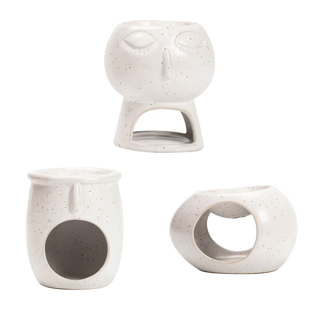 Ceramic Oil Burner Aroma Lamp Tea Light Holder Aroma Diffuser Warmer for Essential Oils Fragrance Oil and Scented Wax