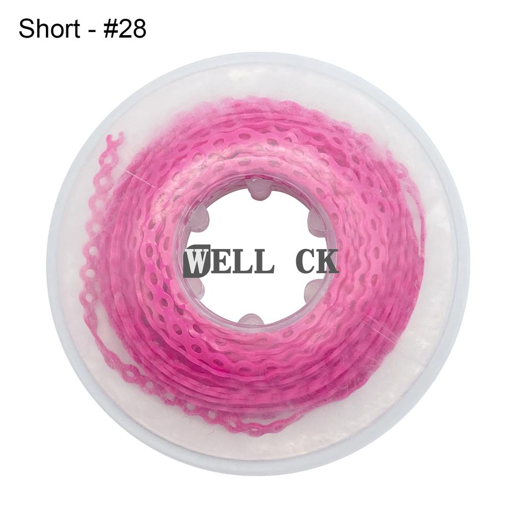 WELL CK 1Pcs Dental Orthodontic Elastic Rubber Power Chain Rubber Band Short Type