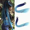 Colorful Braid Hair Extensions Rubber Bands Rainbow Braid Synthetic Wigs Accessories Women Girls Party Cosplay Festive Dress Up