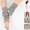 2 Pairs Ballet Leg Warmers with Heel Hole Knitted Winter Extra Soft Long Leg Warmers for Yoga Dance Anti-slip Leg Socks Yoga Sport Calf Covers