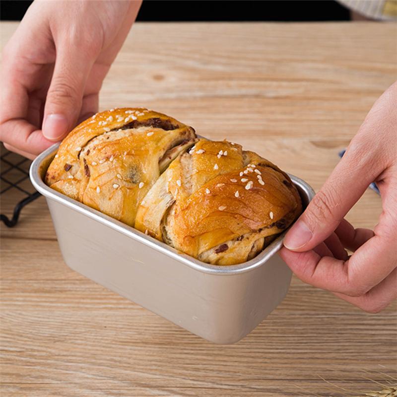 Thicken Aluminum Alloy Bakeware Food Storage Tray Toast Cake Baking Pan Plates Cheese Bread Mold Box Kitchen Dining Accessories
